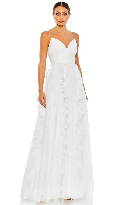 Mac Duggal 49533 - Pleated Chiffon Long Dress