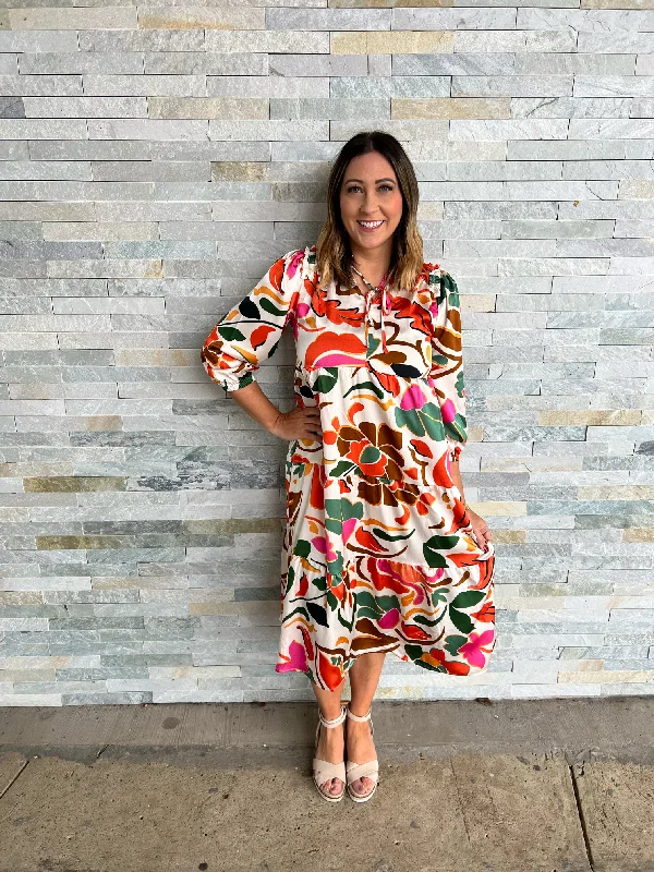 - Find Your Grove Floral Print Dress