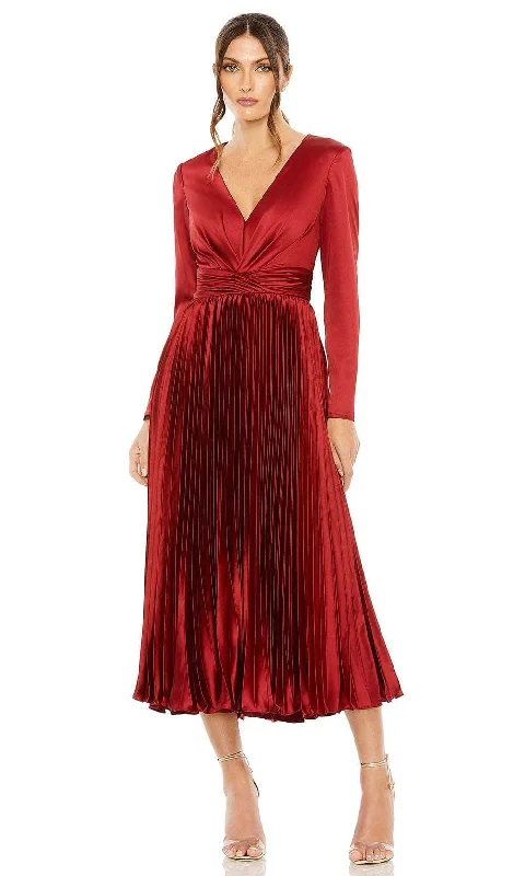 Ieena Duggal 27148 - Draping Ruched Pleated Dress