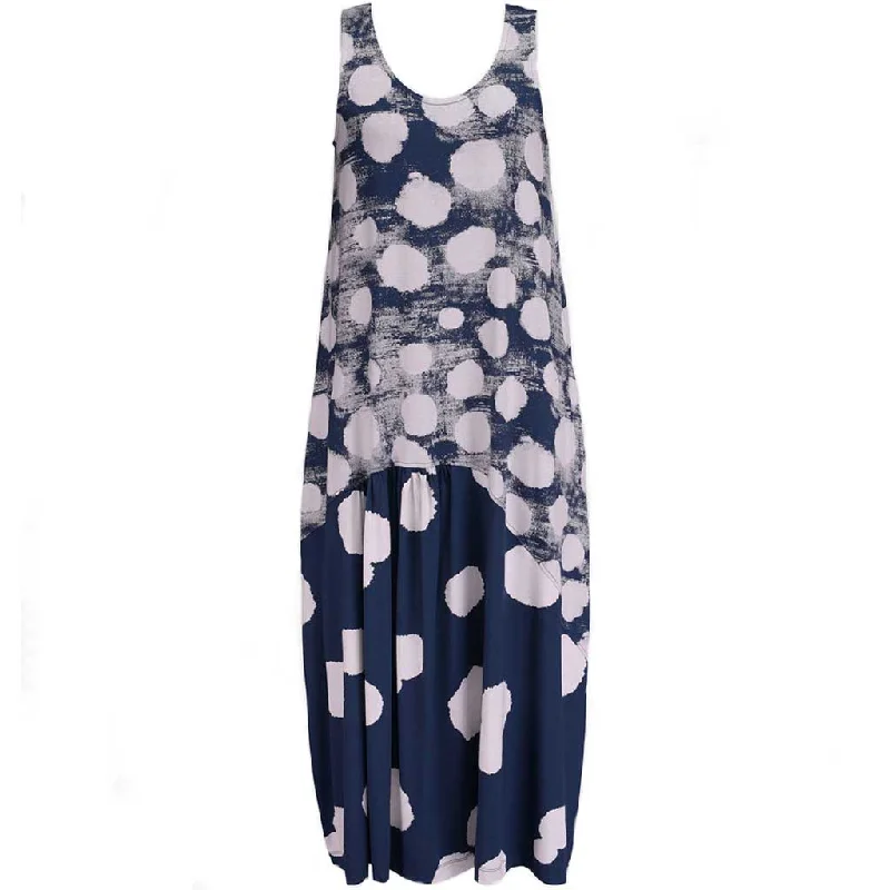 Alembika Cloud Tank Navy Dress