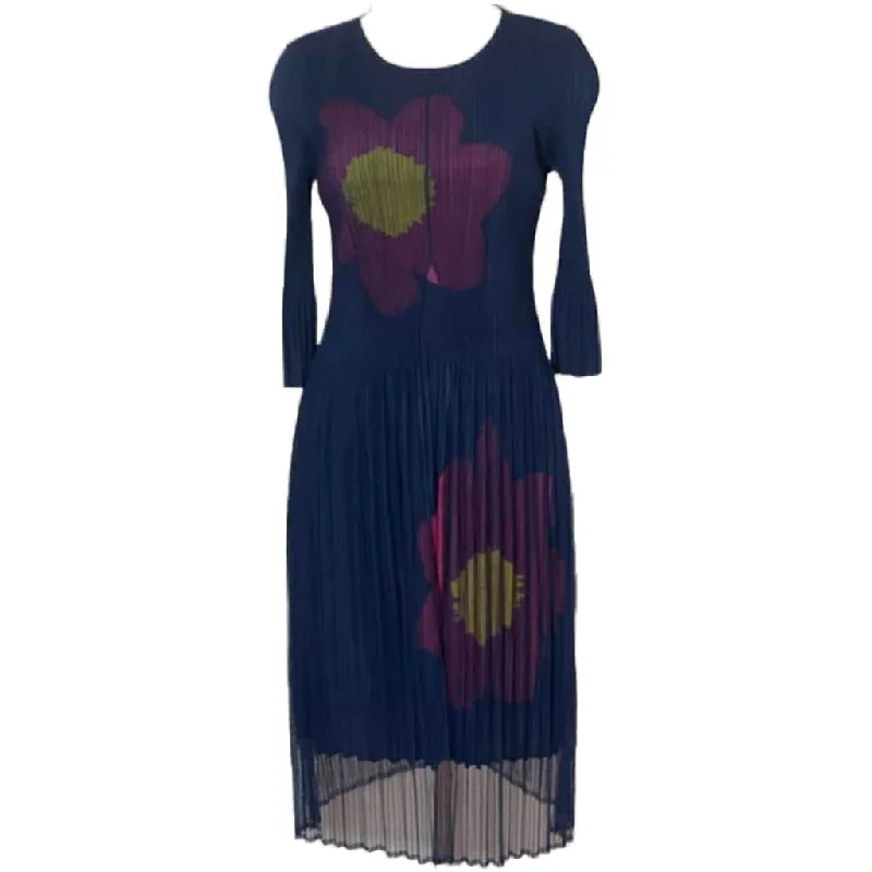 Journey Navy Overlay Dress