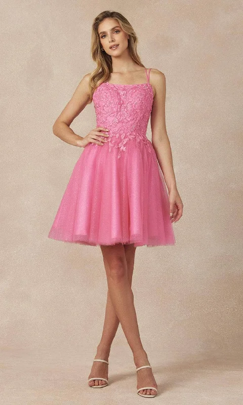 Juliet Dresses 860 - Applique A-Line Cocktail Dress