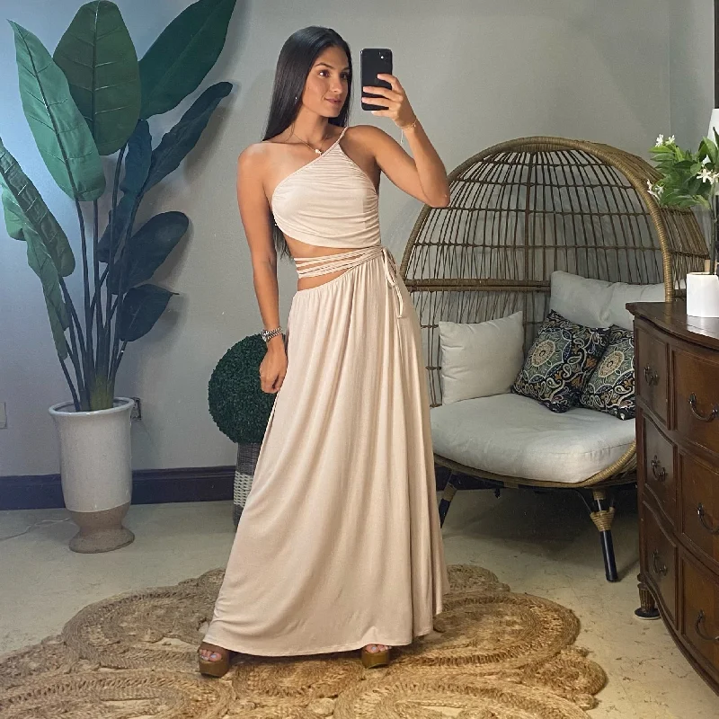 Arietty Dress-Beige