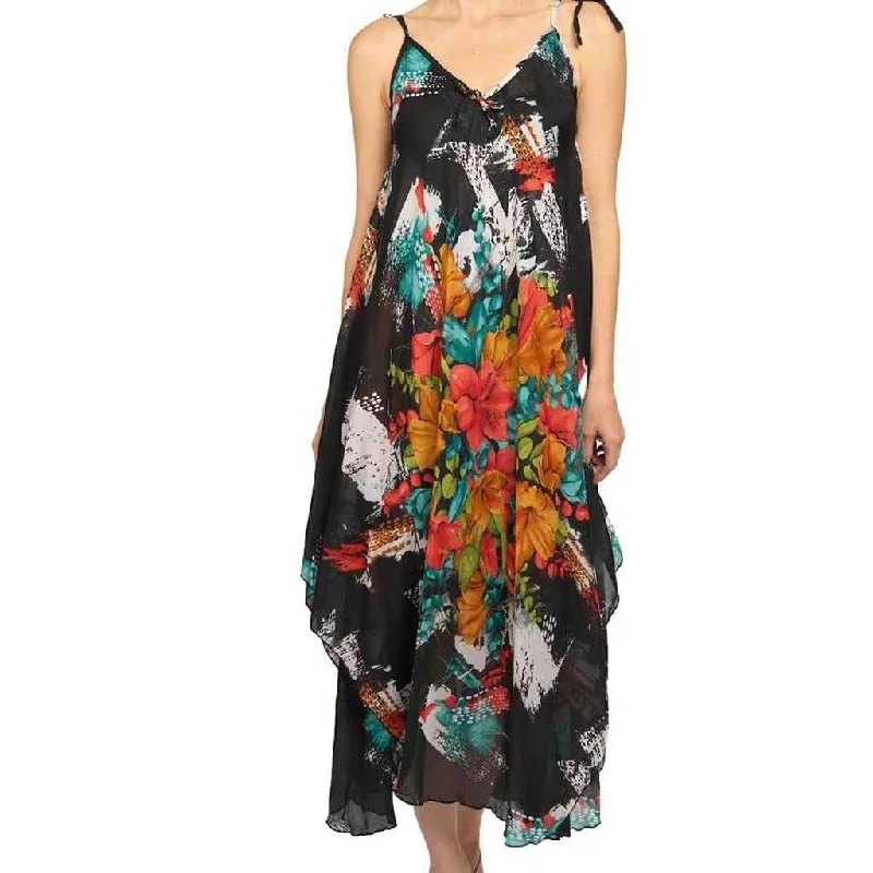BK Moda Black Flower Dress