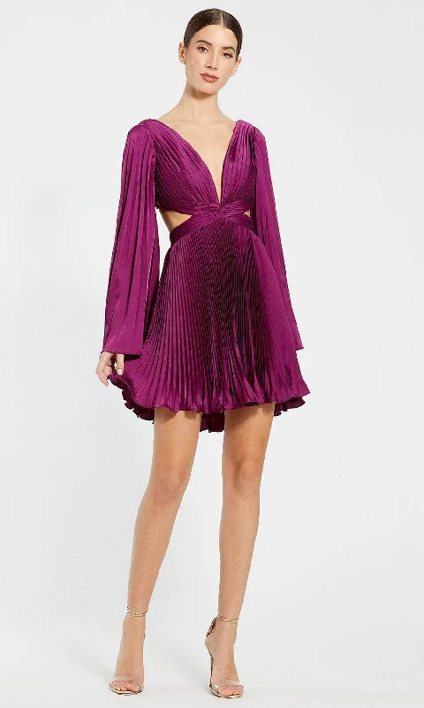 Ieena Duggal 27379 - Pleated Cut Outs Cocktail Dress
