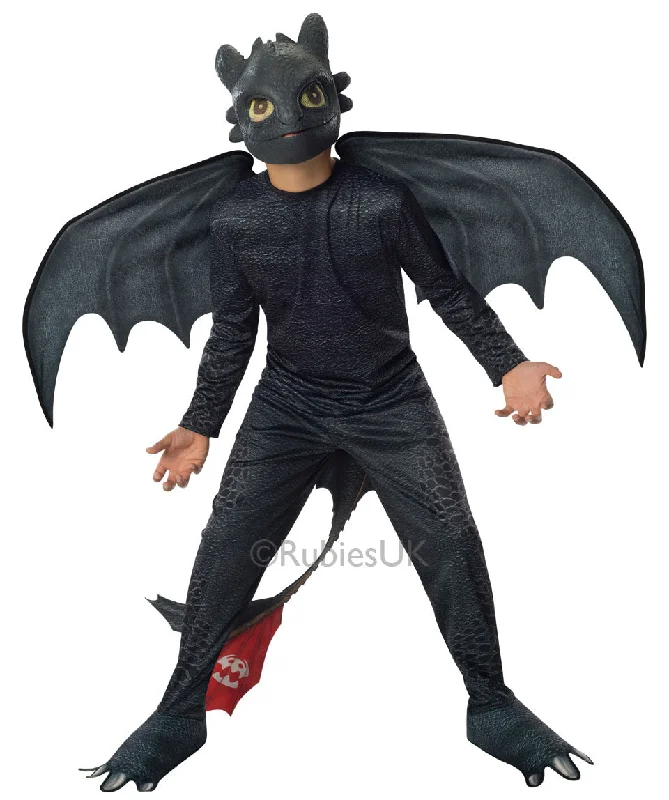 Boys Toothless Night Fury Fancy Dress Train Your Dragon Costume