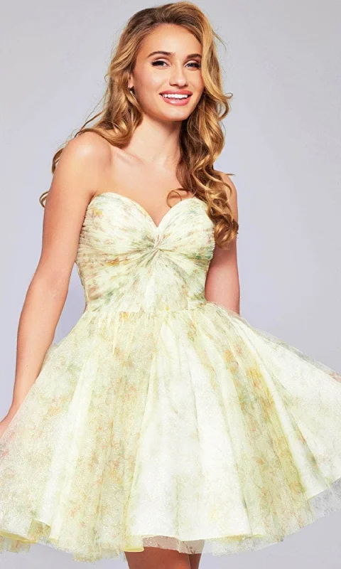 Jovani 40374 - Strapless Ruched Cocktail Dress