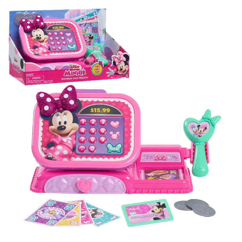 Minnie Mouse 89929 Disney Junior Bowtique Cash Register with Sounds, Dress Up and Pretend Play Minnie Mouse 89929 Disney Junior Bowtique Cash Register with Sounds, Dress Up and Pretend Play