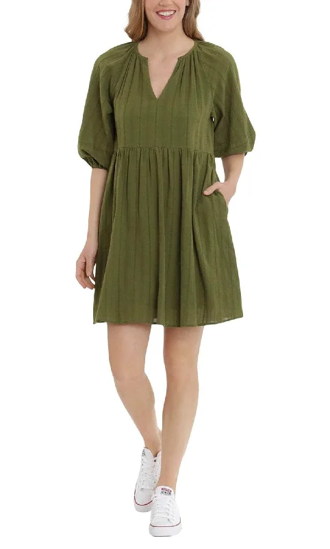 London Times T5795M - V-Neck Dress