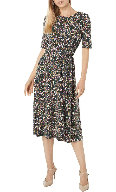 London Times T6041M - A-line Printed Dress