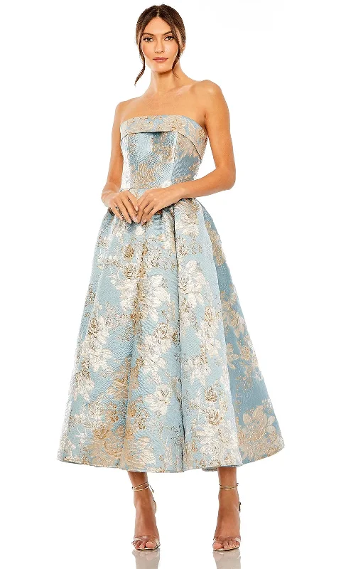 Mac Duggal 20726 - Tea Length Brocade Dress