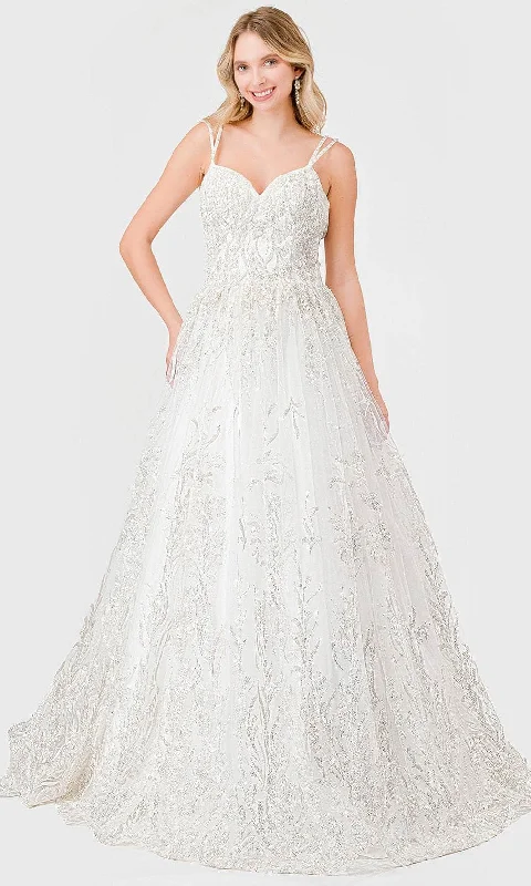 Aspeed Design MS0004 - Glittered Backless Bridal Dress