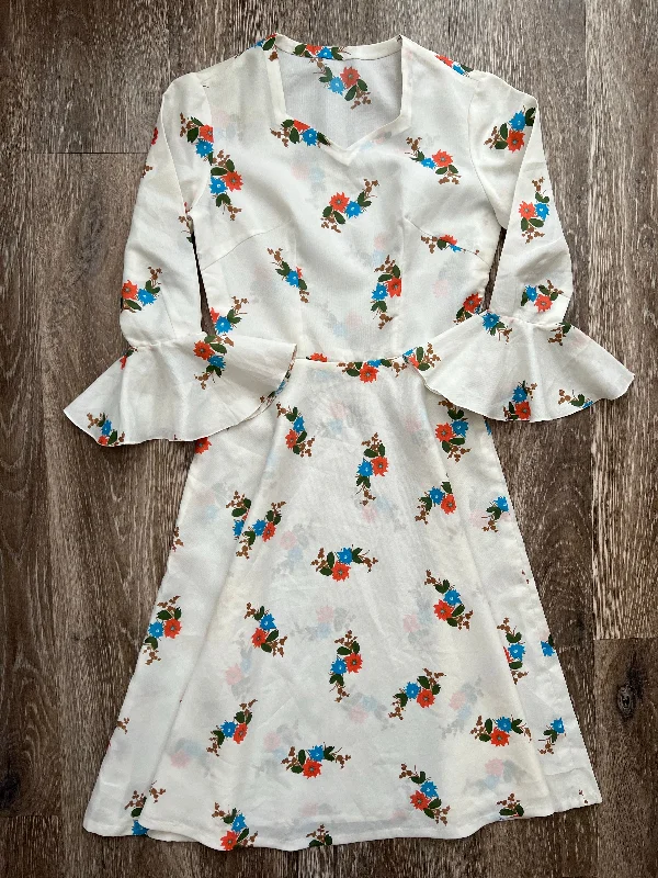 Handmade floral dress (size 8)