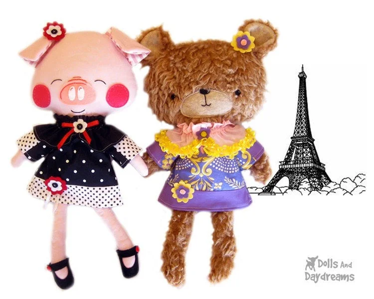 French Dress and Cape Sewing Pattern