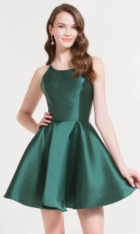 Alyce Paris - 3703 Halter A-Line Cocktail Dress