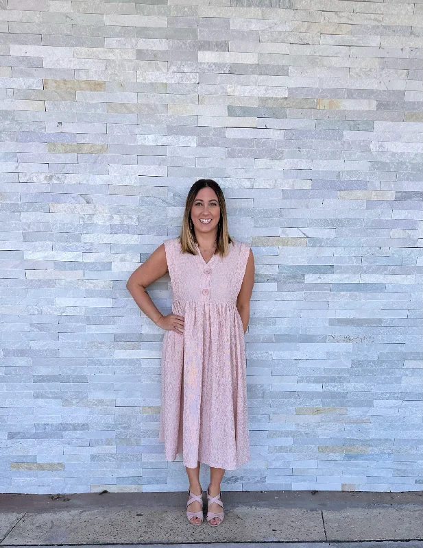 - Sunrise Sleeveless Striped Dress