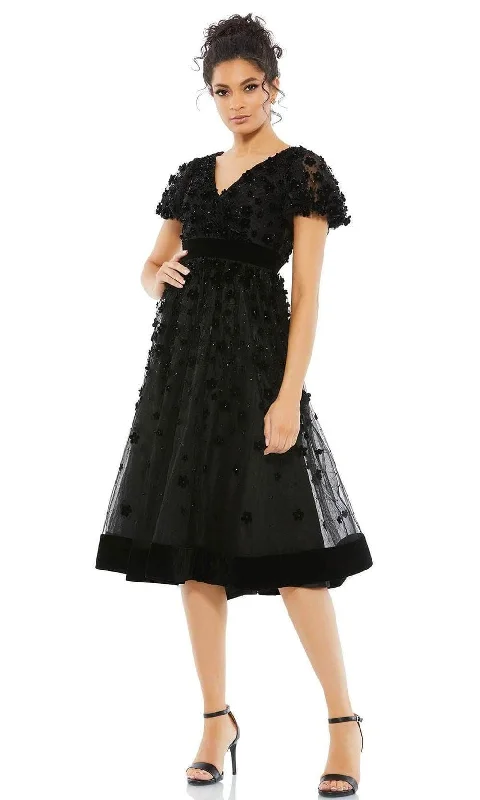Mac Duggal - 67854 Short Sleeve Embellished Dress