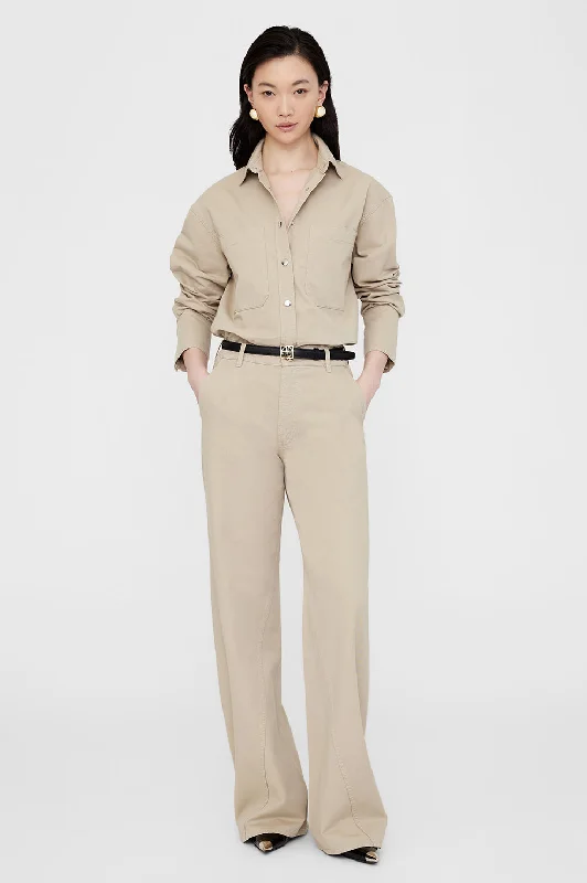 Dante Shirt - Oatmeal Classic Solid Short Shirt