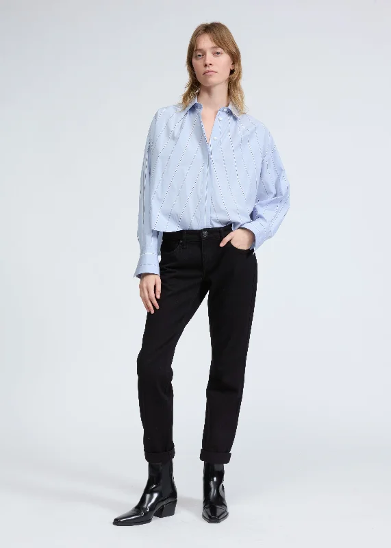 Martha Poplin Shirt Relaxed Fit Short Blouse