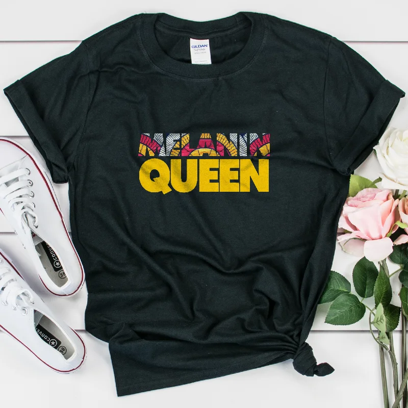 Melanin Queen Shirt - Unisex Trendy Print Short Sleeve