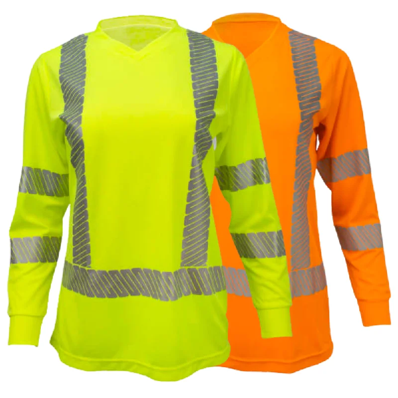 Radians ST21W Women's Class 3 High Visibility Shirt Modern Casual Short Sleeve