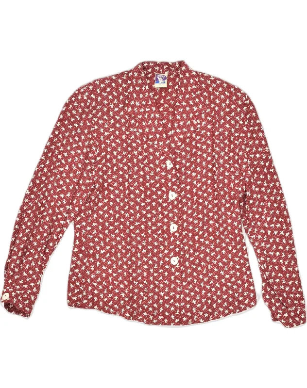 YESSICA Womens Shirt Blouse EU 40 Medium Red Spotted Viscose Casual Short Sleeve Top YESSICA Womens Shirt Blouse EU 40 Medium Red Spotted Viscose Casual Short Sleeve Top