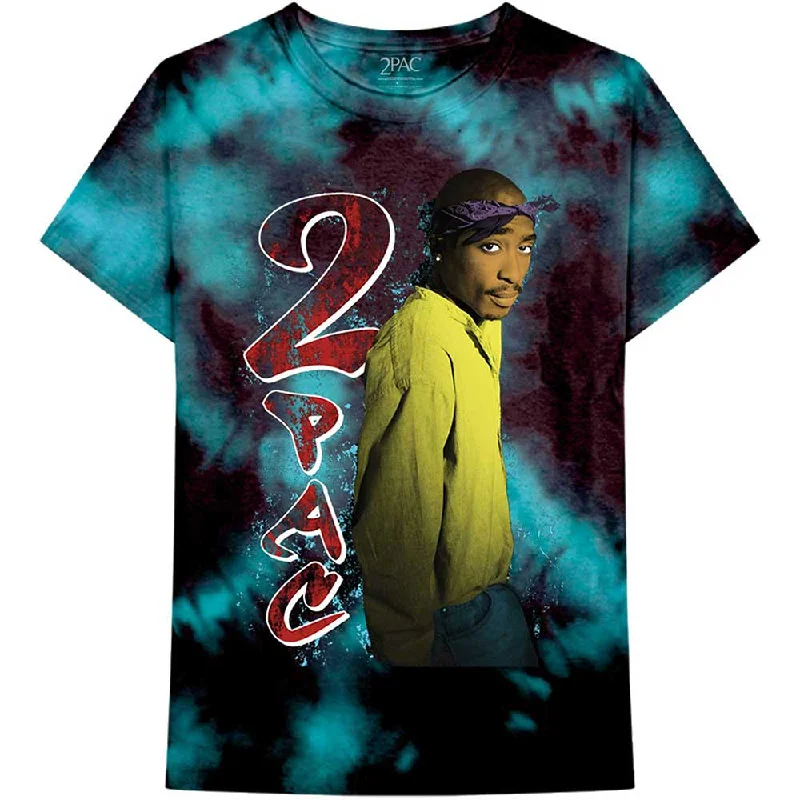 Tupac | Official Band T-Shirt | Vintage Tupac (Dye-Wash) Mesh Blend Leather Blend Suede Blend Tupac | Official Band T-Shirt | Vintage Tupac (Dye-Wash) Mesh Blend Leather Blend Suede Blend