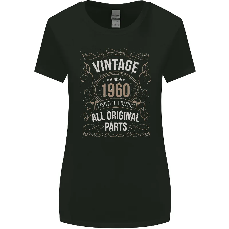 63rd Birthday Limited Edition 1960 Womens Wider Cut T-Shirt Notch Collar Peter Pan Collar Cowl Neck 63rd Birthday Limited Edition 1960 Womens Wider Cut T-Shirt Notch Collar Peter Pan Collar Cowl Neck