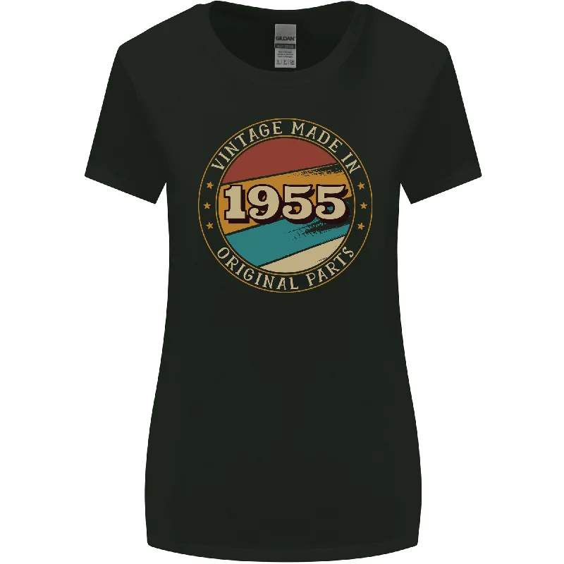68th Birthday Vintage Made In 1955 Womens Wider Cut T-Shirt Houndstooth Herringbone Solid 68th Birthday Vintage Made In 1955 Womens Wider Cut T-Shirt Houndstooth Herringbone Solid