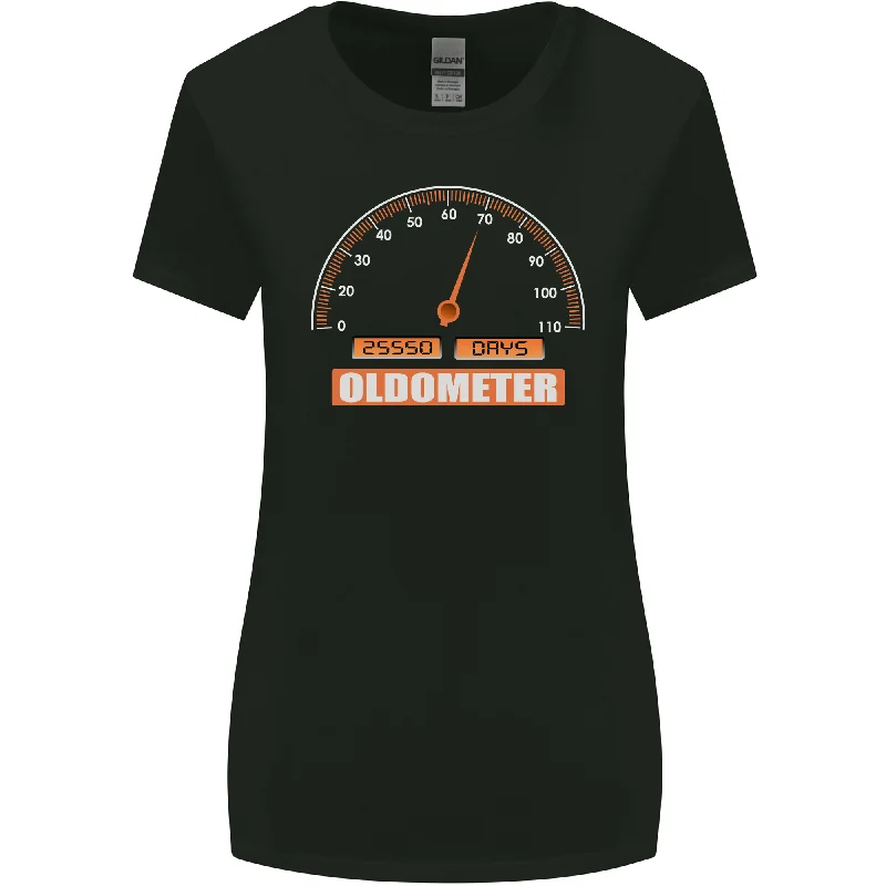 70th Birthday 70 Year Old Ageometer Funny Womens Wider Cut T-Shirt Jersey Fabric Tulle Fabric Batik Fabric 70th Birthday 70 Year Old Ageometer Funny Womens Wider Cut T-Shirt Jersey Fabric Tulle Fabric Batik Fabric