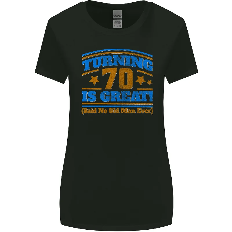 70th Birthday Turning 70 Is Great Year Old Womens Wider Cut T-Shirt Houndstooth Herringbone Solid 70th Birthday Turning 70 Is Great Year Old Womens Wider Cut T-Shirt Houndstooth Herringbone Solid