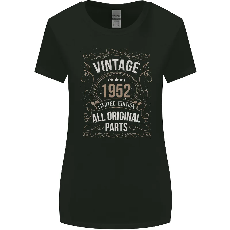 71st Birthday Limited Edition 1952 Womens Wider Cut T-Shirt Graphic Embroidered Appliqued 71st Birthday Limited Edition 1952 Womens Wider Cut T-Shirt Graphic Embroidered Appliqued