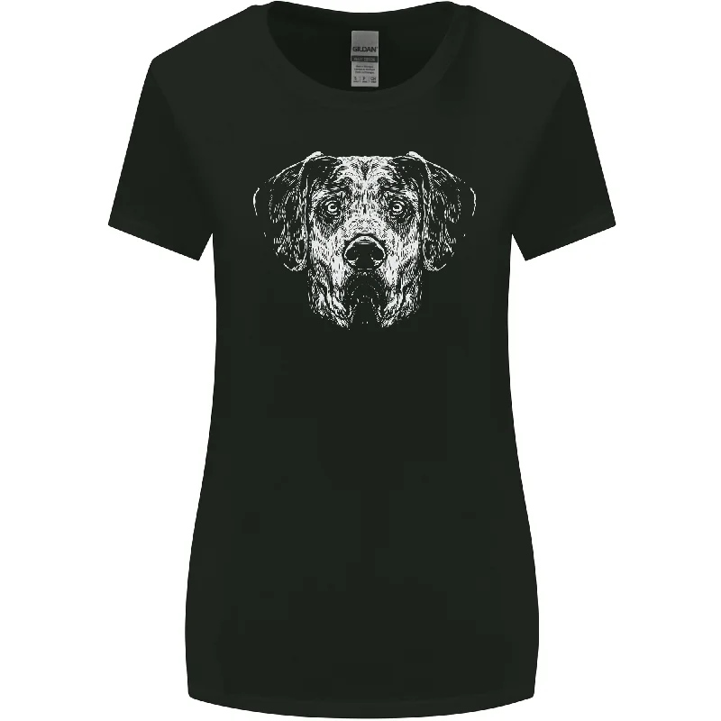 A Great Dane Dog Womens Wider Cut T-Shirt Handmade Hand-knitted Hand-woven