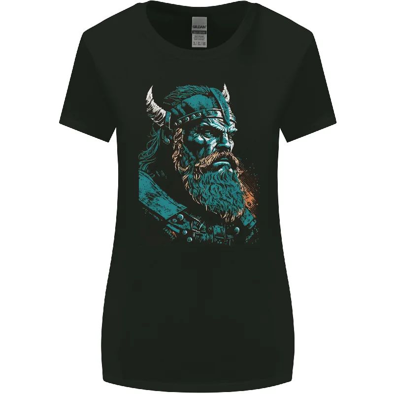 A Green Viking Elder Valhalla Odin Norse Gods Womens Wider Cut T-Shirt Chenille Blend Fleece Blend Nylon Blend