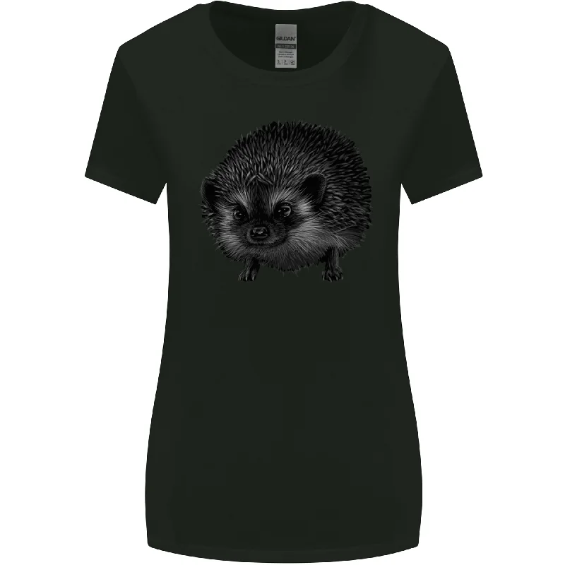 A Hedgehog Drawing Womens Wider Cut T-Shirt Fashionable Trendy Casual