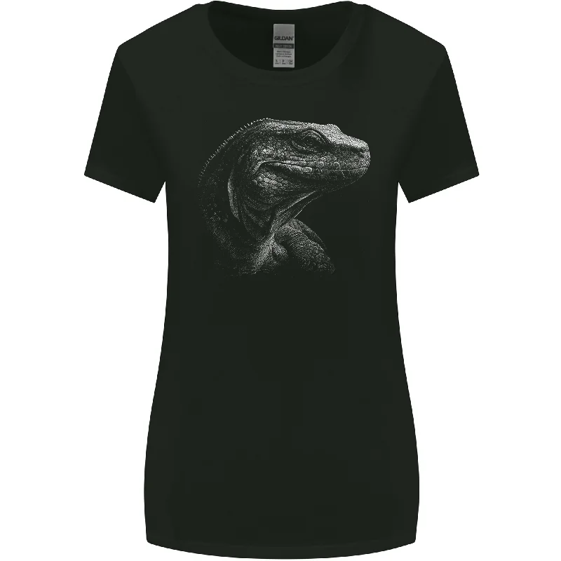 A Komodo Dragon Womens Wider Cut T-Shirt Chenille Fabric Brocade Fabric Lace Fabric