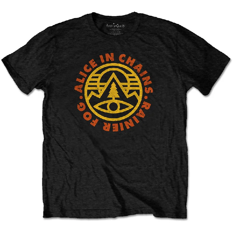 Alice in Chains | Official Band T-Shirt | Pine Emblem Collared Crew Neck Turtle Neck Alice in Chains | Official Band T-Shirt | Pine Emblem Collared Crew Neck Turtle Neck