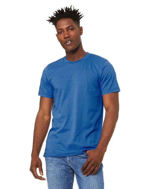 Bella+Canvas Unisex T-Shirt | Columbia Blue Nylon Fabric Polyester Fabric Spandex Fabric