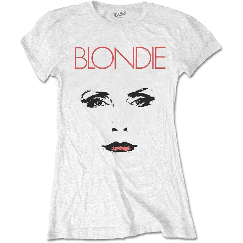 Blondie Ladies T-Shirt: Staredown Beaded Sequined Faux Fur