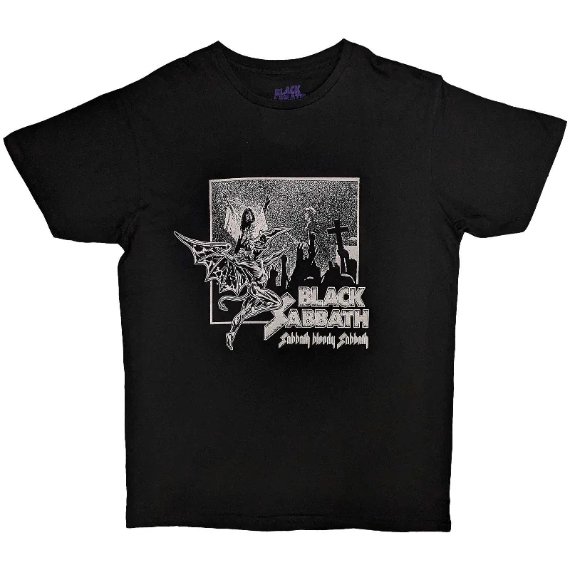 Black Sabbath | Official Band T-Shirt | Bloody Sabbath Thin T-Shirt Open Front Quick Dry