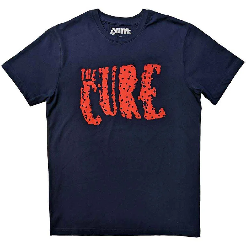 The Cure | Official Band T-Shirt | Logo Mesh Blend Leather Blend Suede Blend