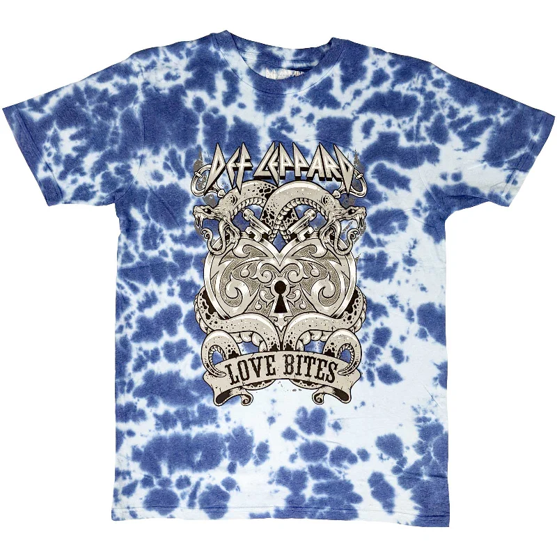 Def Leppard | Official Band T-Shirt | Love Bites (Wash Collection) Mesh Blend Leather Blend Suede Blend Def Leppard | Official Band T-Shirt | Love Bites (Wash Collection) Mesh Blend Leather Blend Suede Blend