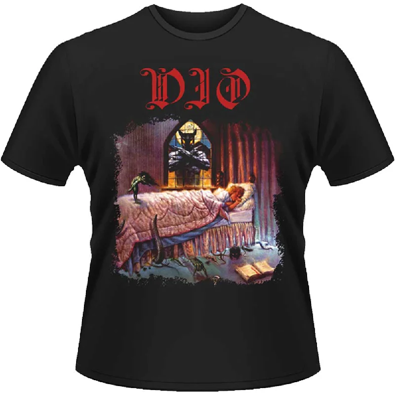 Dio | Official Band T-Shirt | Dream Evil (Back Print) Denim Fabric Leather Fabric Suede Fabric