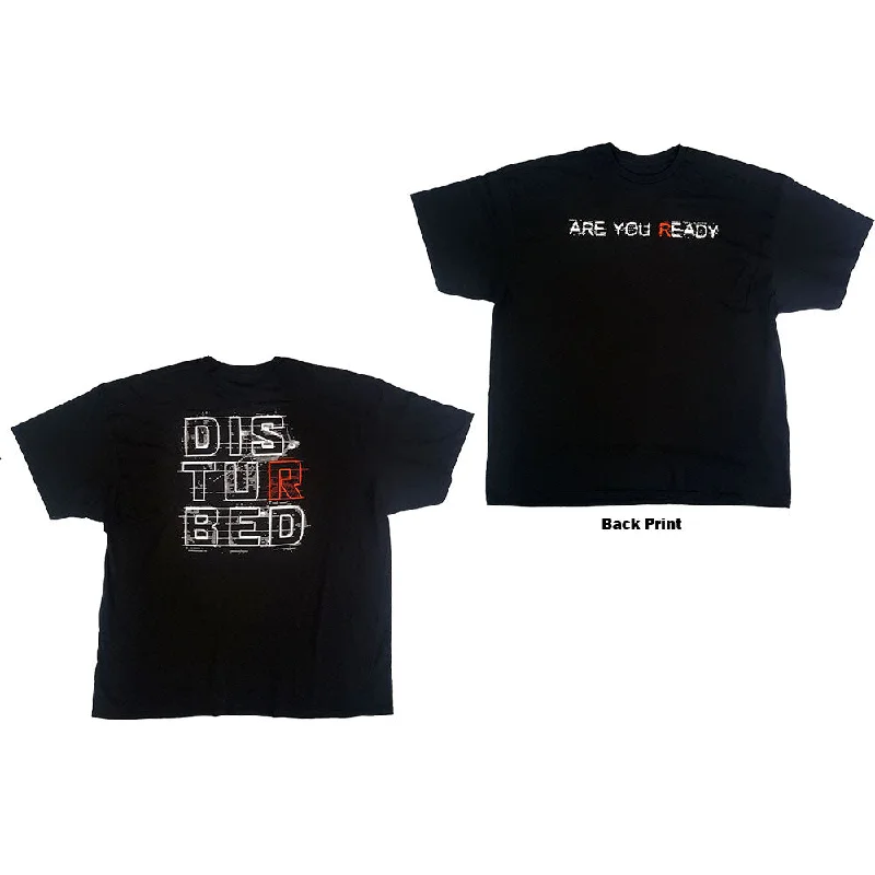 Disturbed | Official Band T-Shirt | Are You Ready (Back Print) Iron Safe Non-Iron Wrinkle Free Disturbed | Official Band T-Shirt | Are You Ready (Back Print) Iron Safe Non-Iron Wrinkle Free