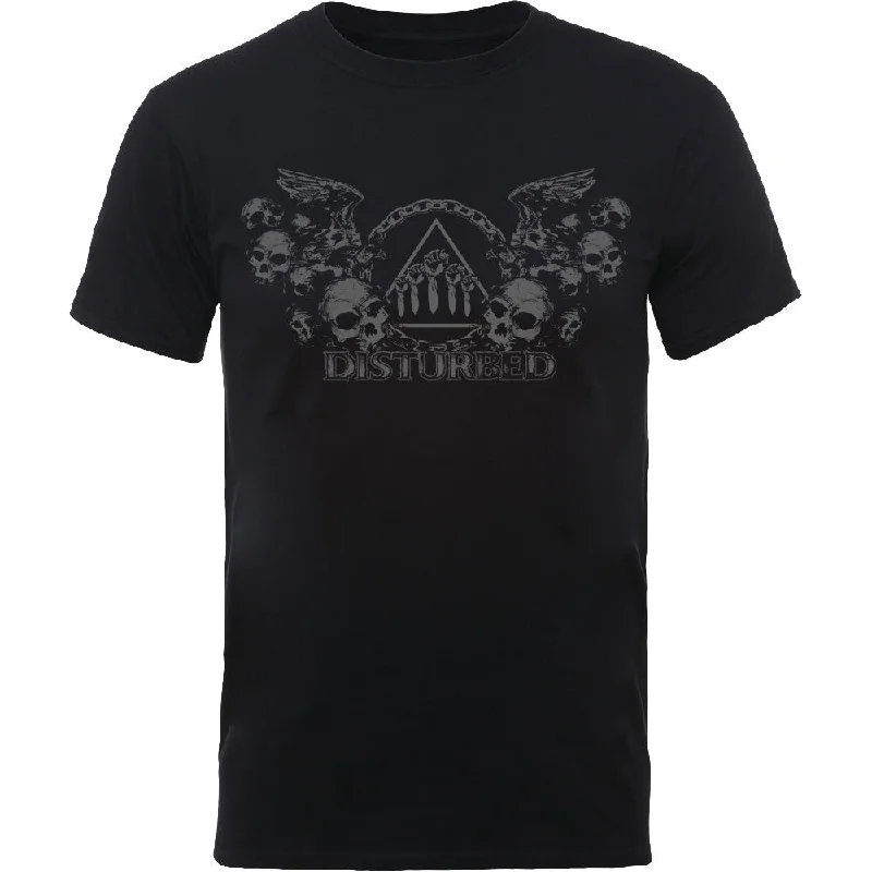 Disturbed | Official Band T-Shirt | Beware The Vultures Chenille Blend Fleece Blend Nylon Blend Disturbed | Official Band T-Shirt | Beware The Vultures Chenille Blend Fleece Blend Nylon Blend