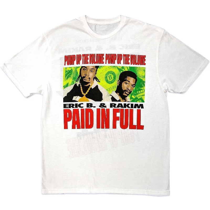 Eric B. & Rakim | Official Band T-Shirt | Pump Up The Volume (Back Print) Spandex Blend Rayon Blend Denim Blend