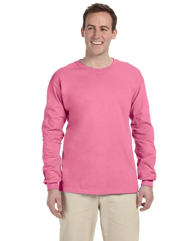 Fruit of the Loom Lightweight Long Sleeve T-Shirt | Azalea Lace Blend Ribbed Blend Corduroy Blend