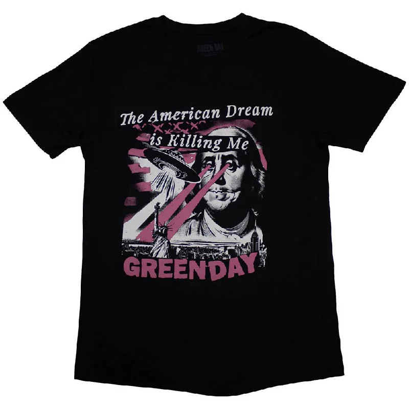 Green Day| Official Band  T-Shirt | American Dream Welt Pockets Slit Pockets Flap Pockets