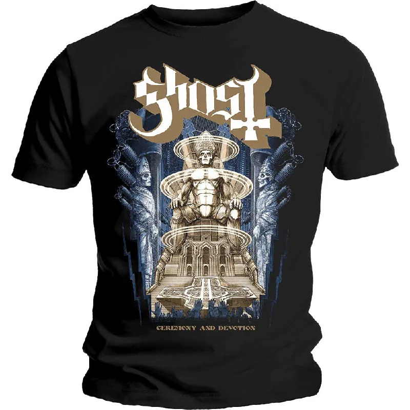 Ghost | Official Band T-Shirt | Ceremony & Devotion Handmade Hand-knitted Hand-woven Ghost | Official Band T-Shirt | Ceremony & Devotion Handmade Hand-knitted Hand-woven