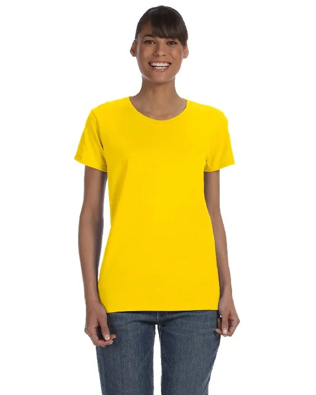 Gildan Ladies Lightweight 100% Cotton T-Shirt | Daisy Spandex Blend Rayon Blend Denim Blend